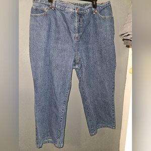 Lands' End Blue Straight Leg Jeans